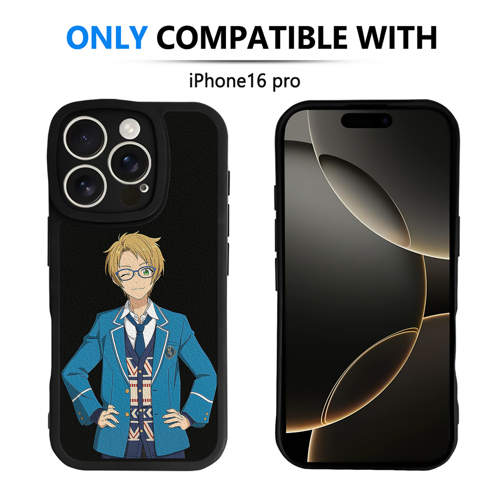 （画像用） あんさんぶるスターズ! Ensemble Stars 【iPhone 16シリーズ対応】シリコンスマホケース（レザー調） 材質：シリコン